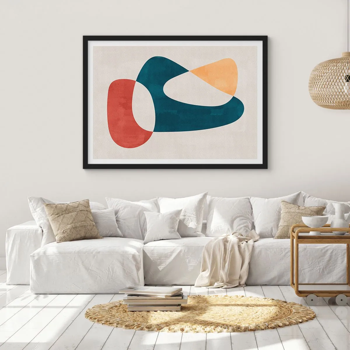 Poster in cornice nera - Influenze e metamorfosi - 50x40 cm