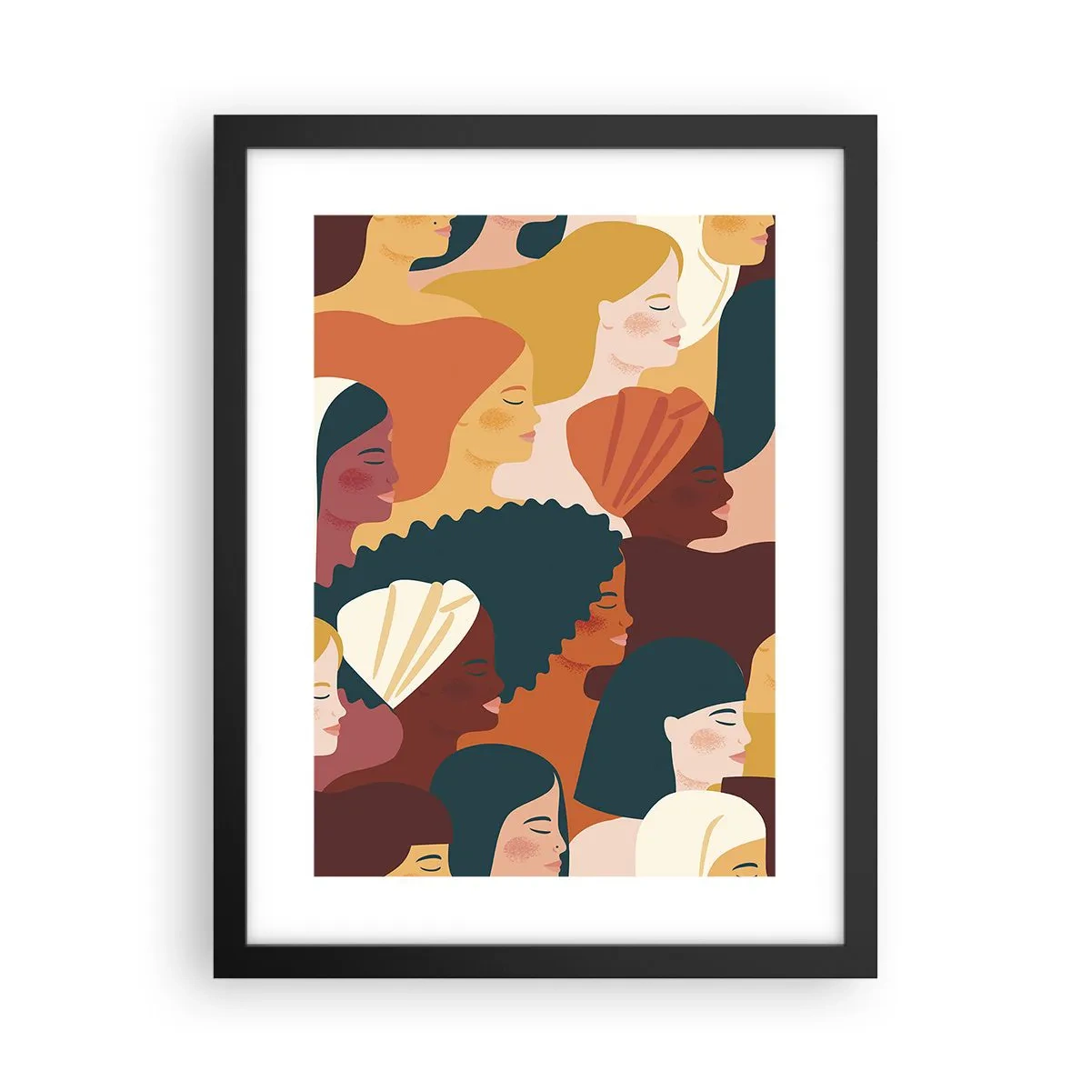 Poster in cornice nera - Solo femminilità - 30x40 cm