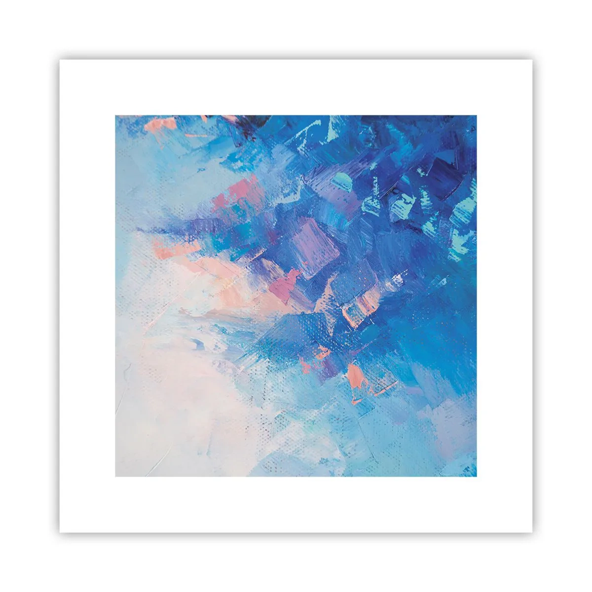 Poster - Astrazione invernale - 30x30 cm