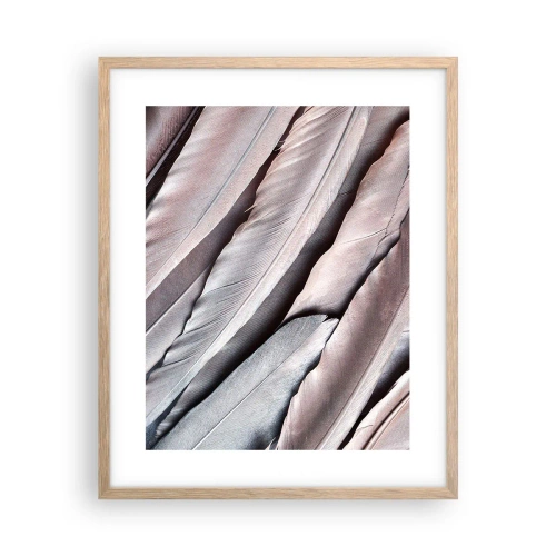 Poster in cornice rovere chiaro - Argento rosato - 40x50 cm