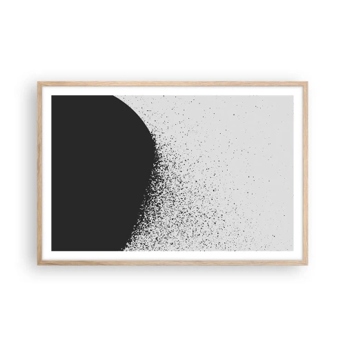 Poster in cornice rovere chiaro - Il movimento delle particelle - 91x61 cm