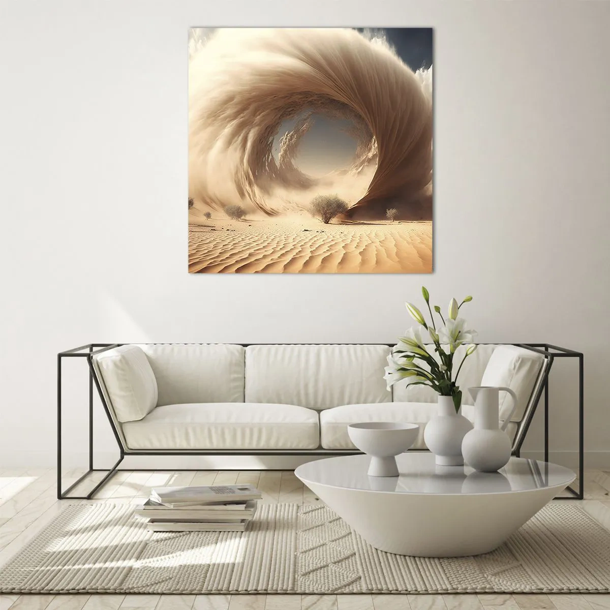 Quadro su vetro - Il portale è aperto - 60x60 cm