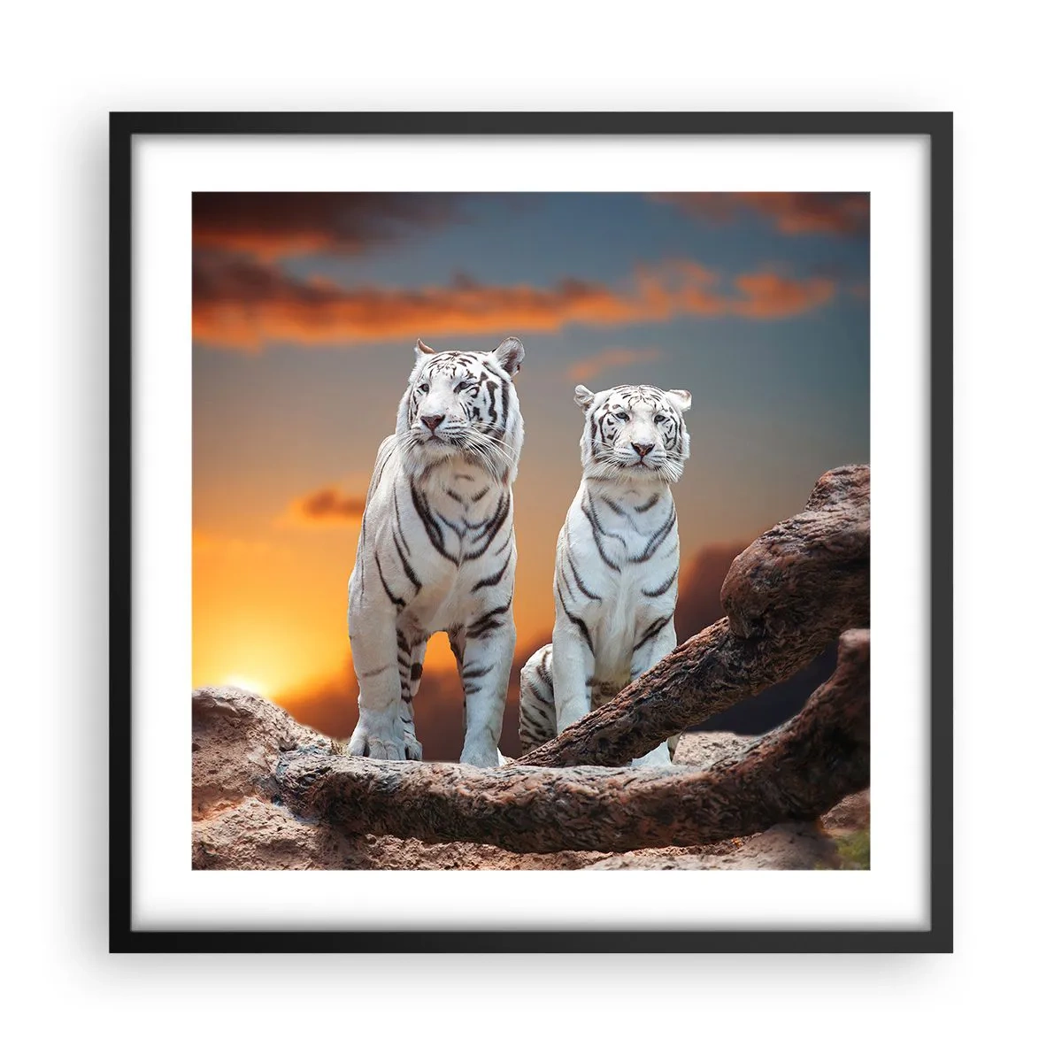 Poster in cornice nera - Proprio come a Narnia - 50x50 cm