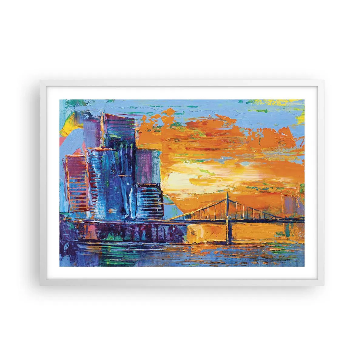 Poster in cornice bianca - Cultura e natura - 70x50 cm