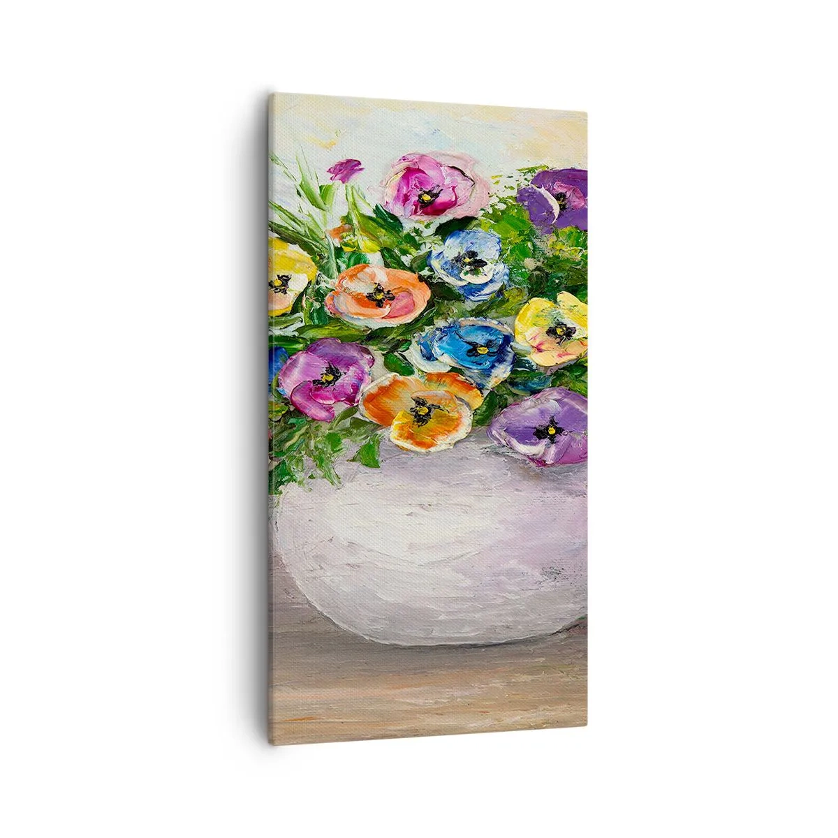 Quadro su tela - Stampe su Tela - Natura morta con vaso bianco - 55x100 cm