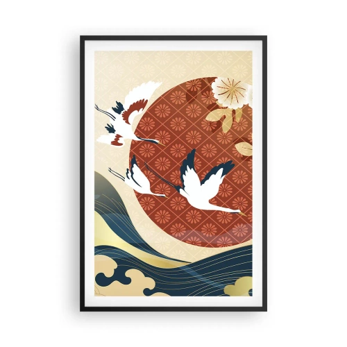Poster in cornice nera - Favola giapponese - 61x91 cm