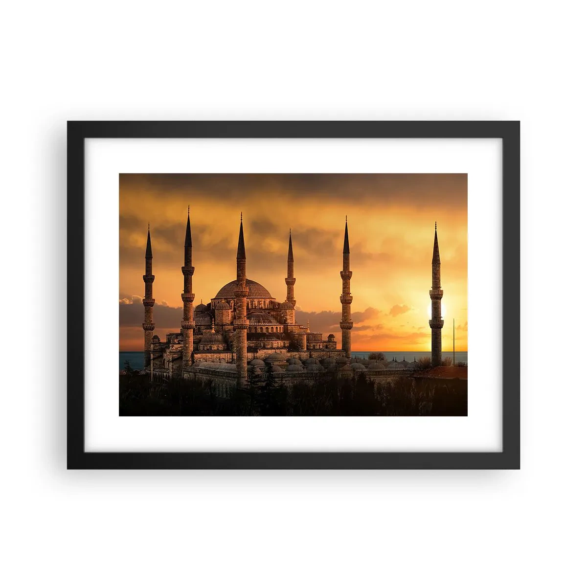 Poster in cornice nera - Dio è grande - 40x30 cm