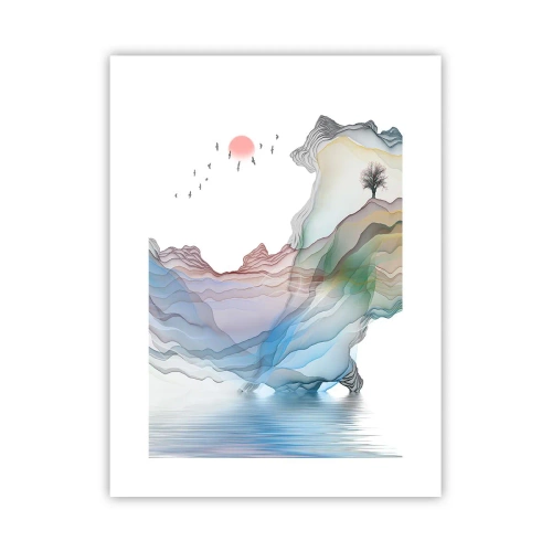 Poster - Verso i monti di cristallo - 30x40 cm