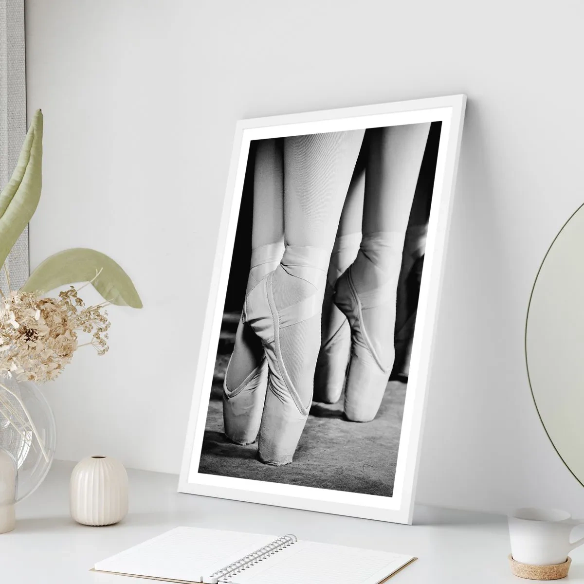 Poster in cornice bianca - Insieme, con leggerezza - 70x100 cm