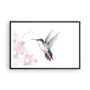 Poster in cornice nera - Battito immobile - 91x61 cm