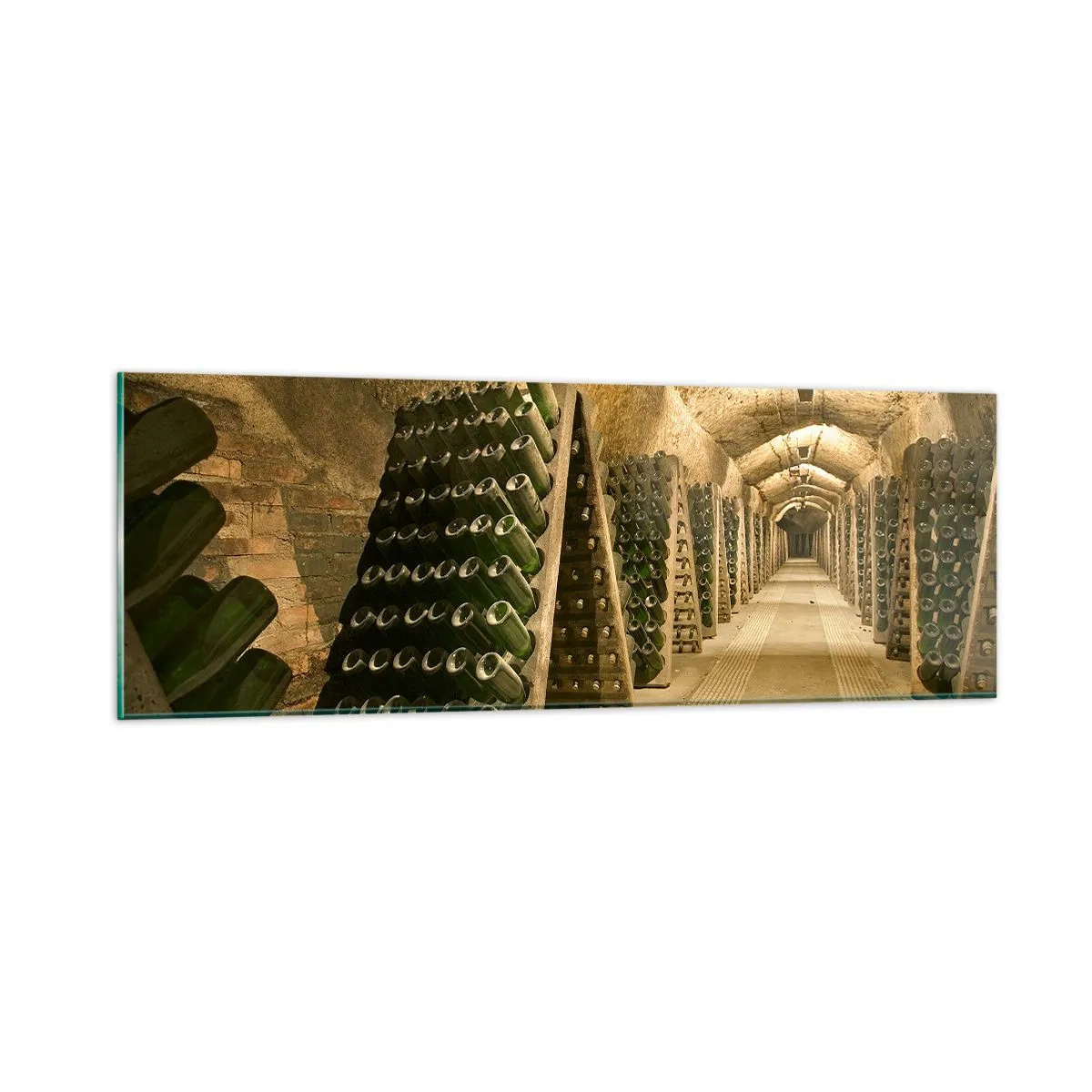 Quadro su vetro - Nascita del sapore - 90x30 cm