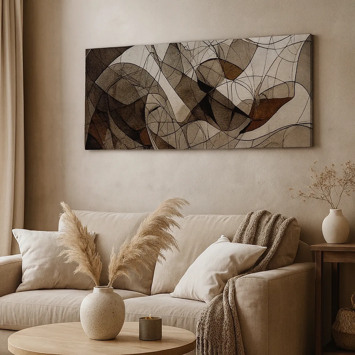 Quadro su tela - Stampe su Tela - La circolazione dei colori della terra - 30x30 cm