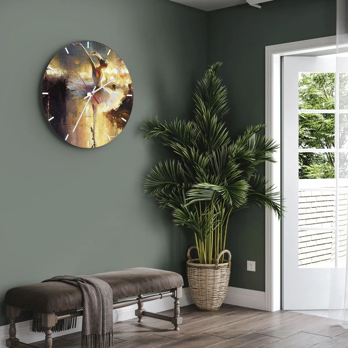 Orologio da parete - Orologio in Vetro - Miracolo nella strada - 40x40 cm