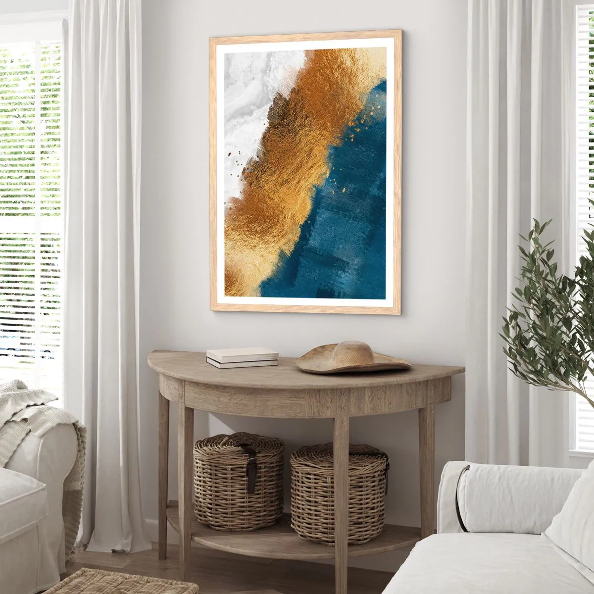 Poster in cornice rovere chiaro - I colori dell'estate - 61x91 cm