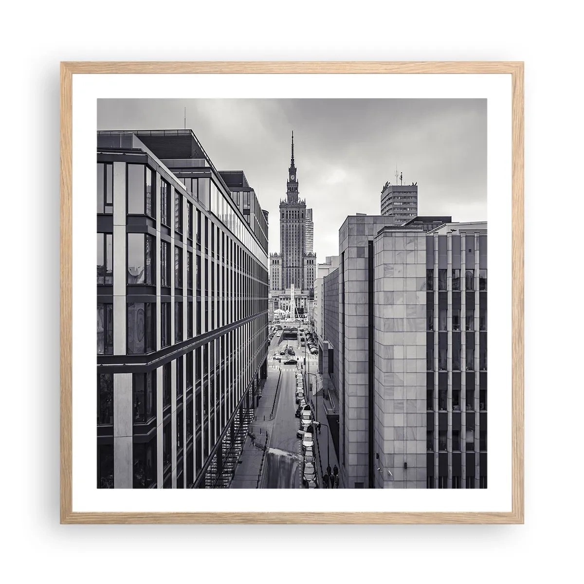 Poster in cornice rovere chiaro - La valle di Varsavia - 60x60 cm
