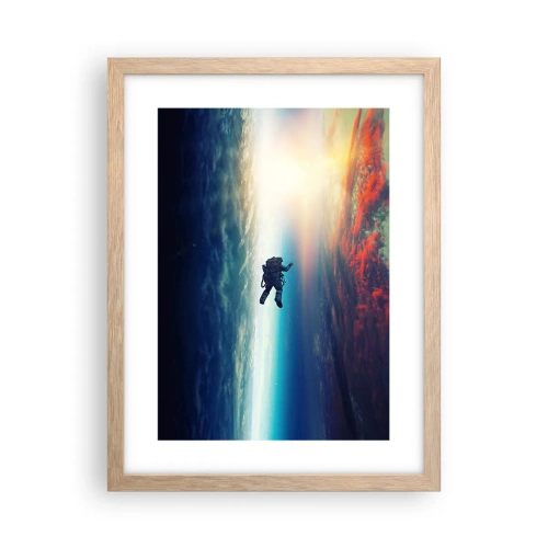 Poster in cornice rovere chiaro - Affrontando l'universo - 30x40 cm