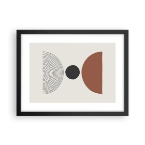 Poster in cornice nera - Al centro dell'attenzione - 40x30 cm