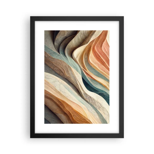 Poster in cornice nera - L'attimo prima del cambiamento - 30x40 cm