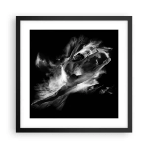 Poster in cornice nera - Fermo in volo - 40x40 cm