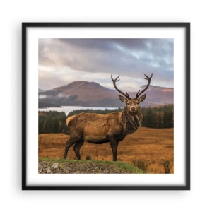 Poster in cornice nera - Maestà della natura - 50x50 cm