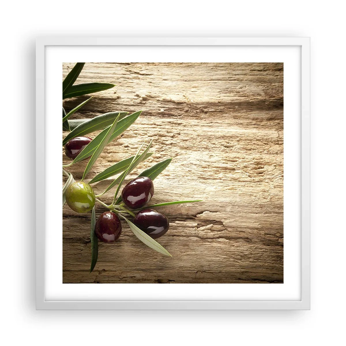 Poster in cornice bianca - Direttamente dalla natura - 50x50 cm