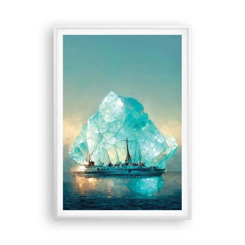 Poster in cornice bianca - Brillante artico - 70x100 cm