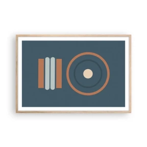 Poster in cornice rovere chiaro - L'essenza delle cose - 91x61 cm