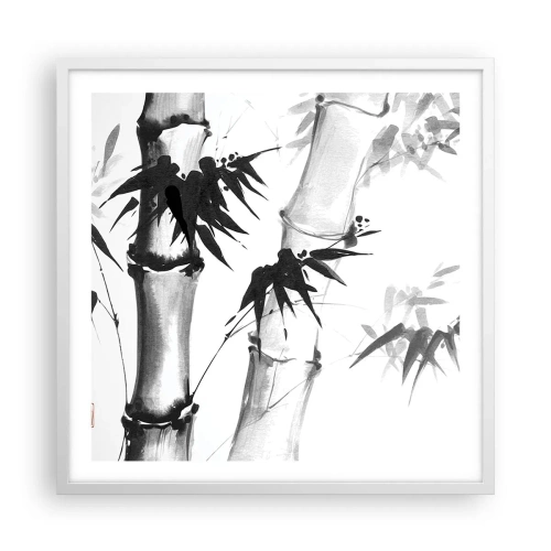 Poster in cornice bianca - Particolare d'oriente - 60x60 cm