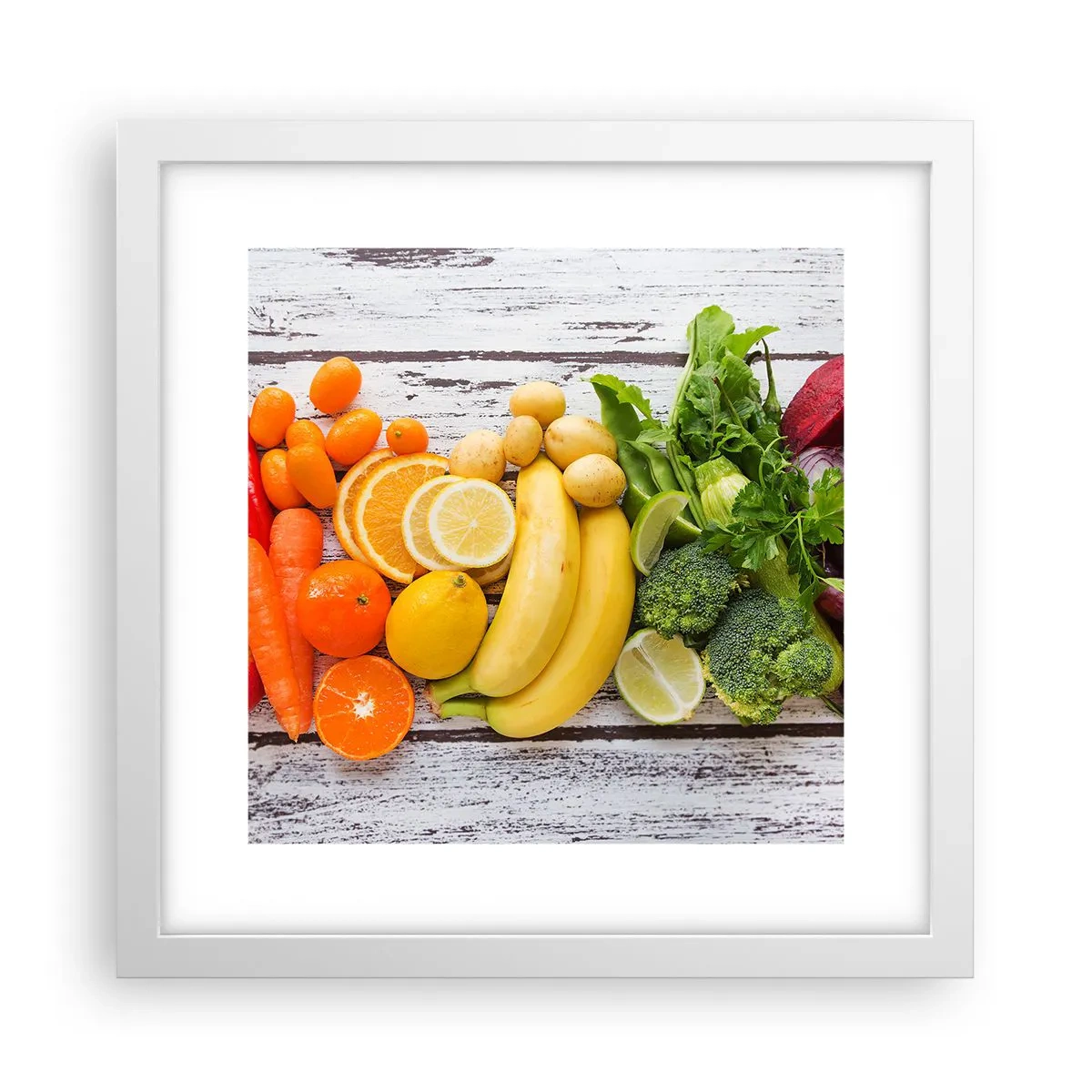 Poster in cornice bianca - Non basta? - 30x30 cm