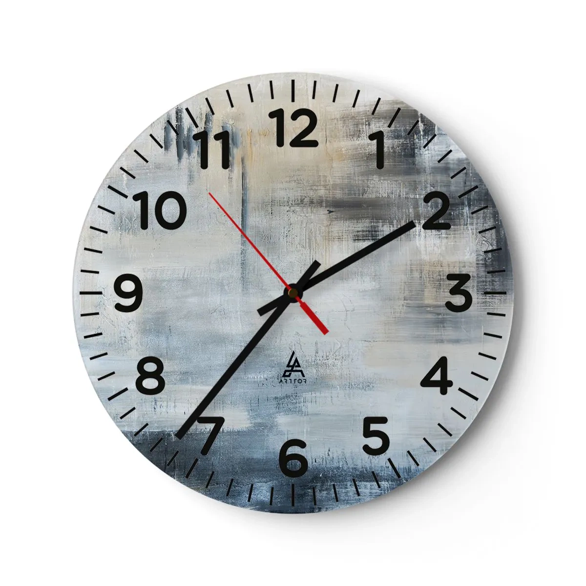 Orologio da parete - Orologio in Vetro - Coperti dal blu - 30x30 cm