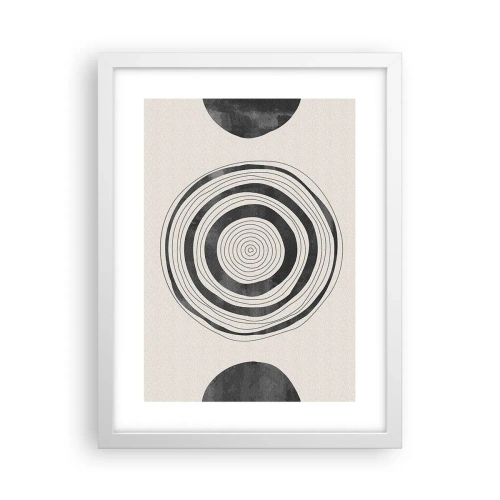Poster in cornice bianca - Conta ciò che sta in mezzo - 30x40 cm