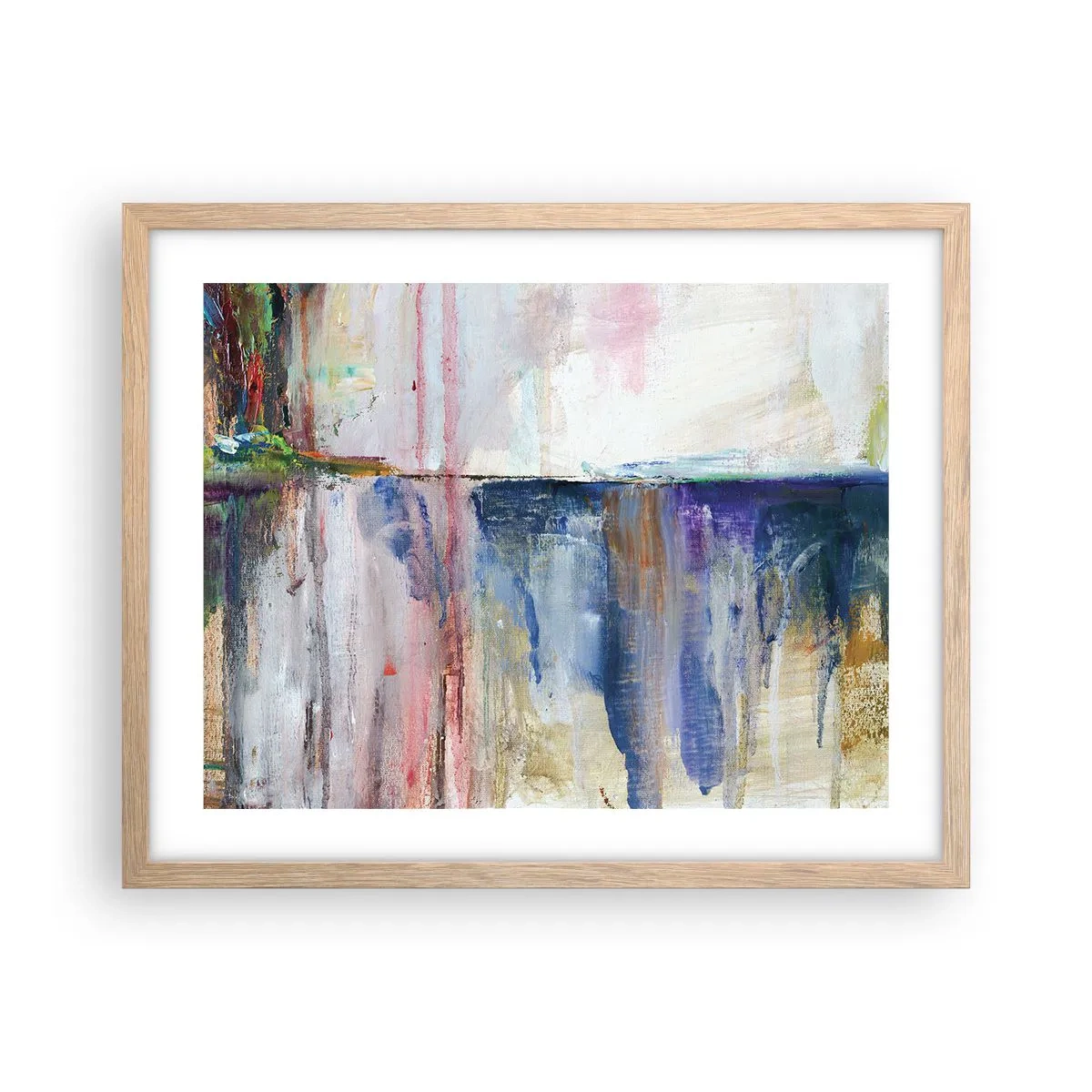 Poster in cornice rovere chiaro - Impressioni e suggestioni colorate - 50x40 cm