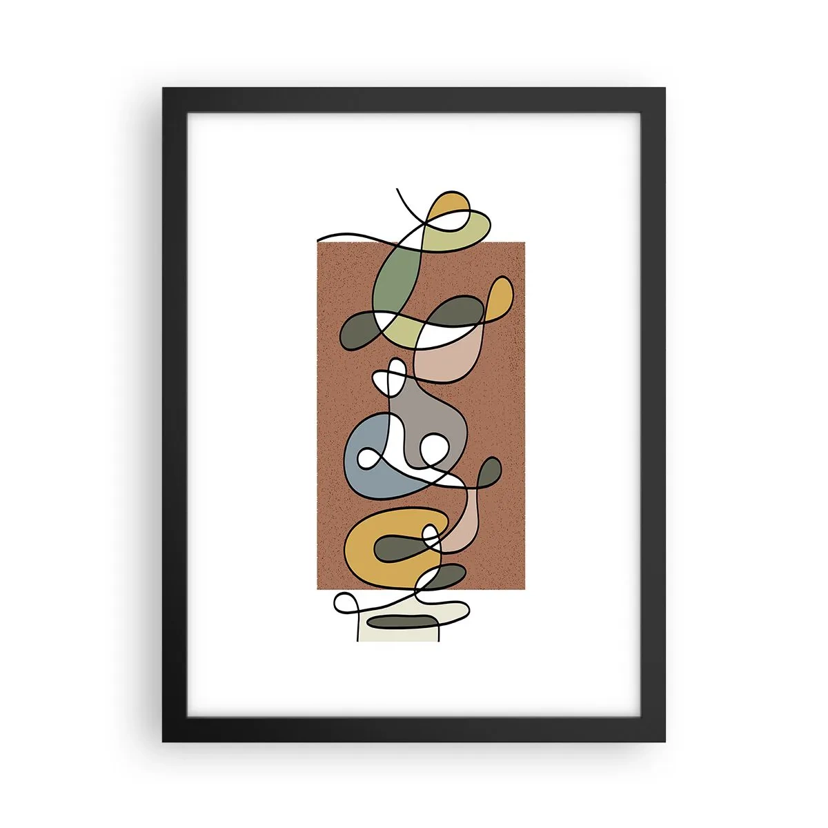 Poster in cornice nera - Un'astrazione da ridere - 30x40 cm
