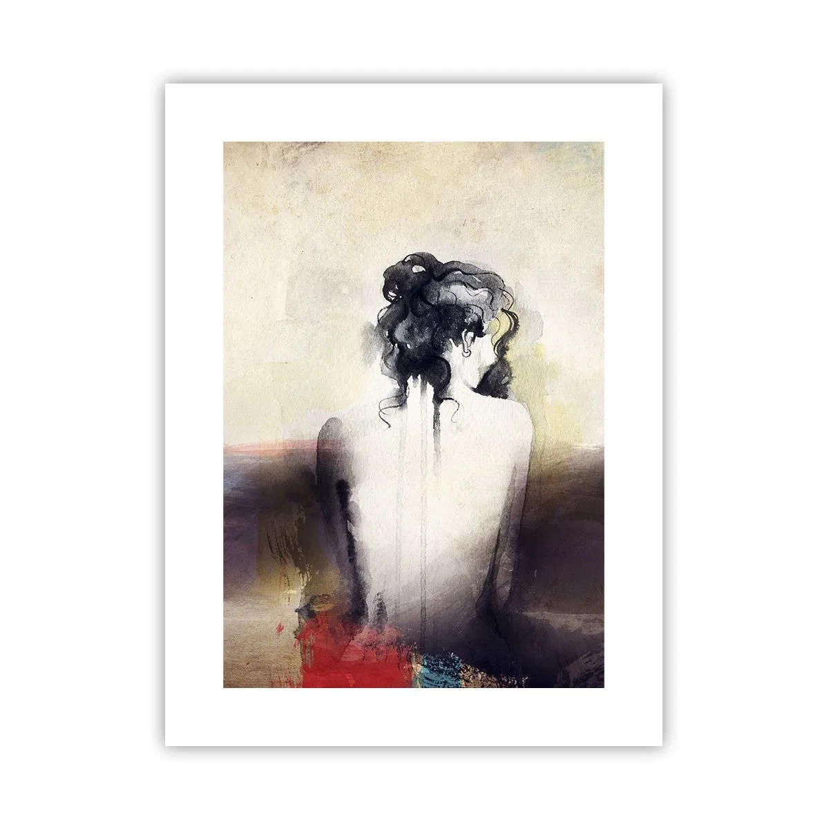 Poster - Linee miti, forme ovali - 30x40 cm