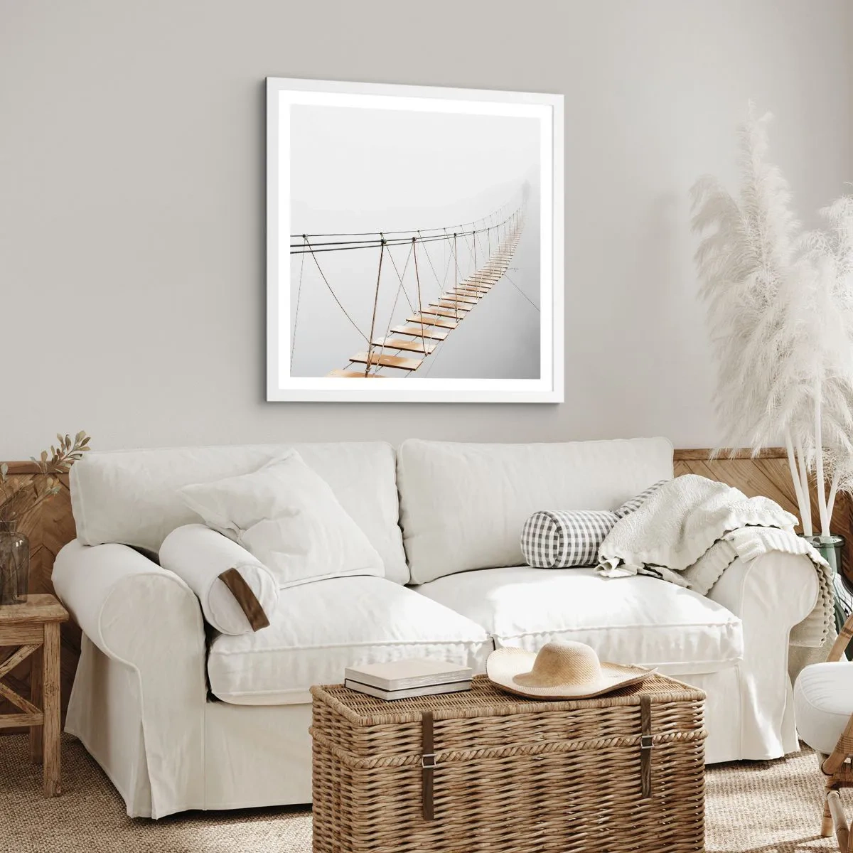 Poster in cornice bianca - Dove ti porta? - 30x30 cm