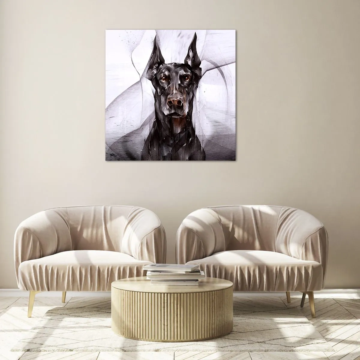 Quadro su vetro - Nobili natali - 70x70 cm