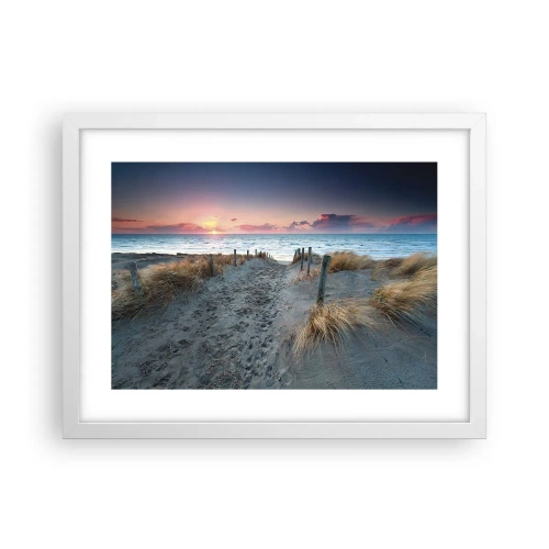 Poster in cornice bianca - Hai versato un arcobaleno di luce radiosa... - 40x30 cm