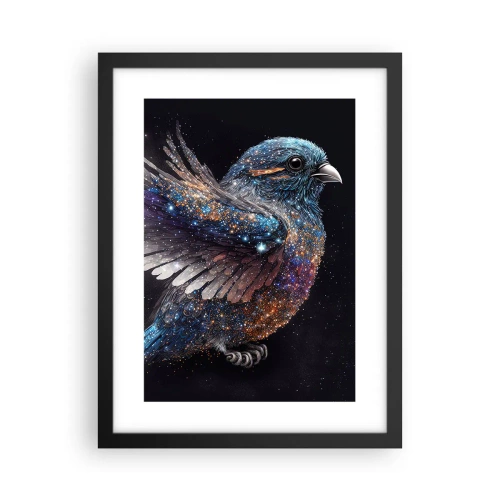 Poster in cornice nera - Passero di diamante - 30x40 cm