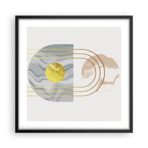 Poster in cornice nera - Chiarezza e lucentezza - 50x50 cm