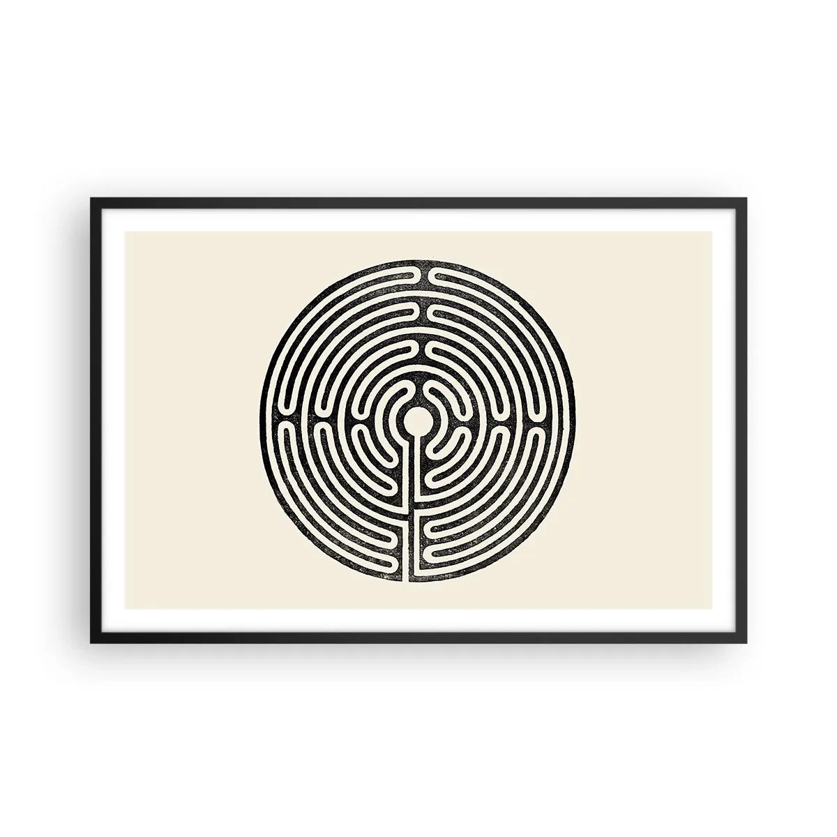 Poster in cornice nera - Ordine misterioso - 91x61 cm
