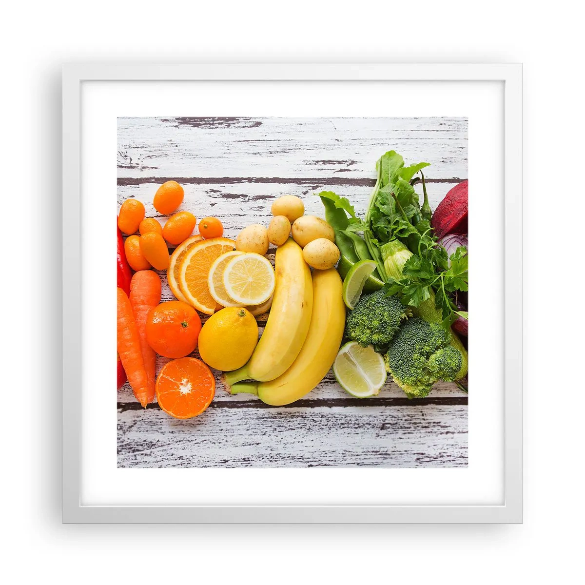 Poster in cornice bianca - Non basta? - 40x40 cm