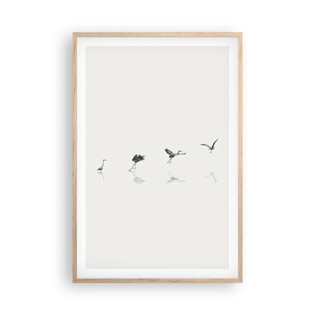 Poster in cornice rovere chiaro - Quattro semplici passi - 61x91 cm