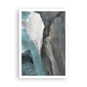 Poster - Astrazione: rocce e ghiaccio - 70x100 cm
