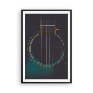 Poster in cornice nera - L'attimo prima del suono - 61x91 cm