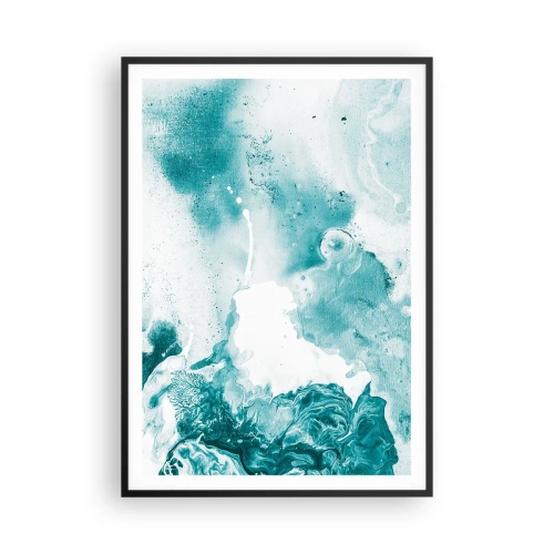 Poster in cornice nera - Palude blu - 70x100 cm