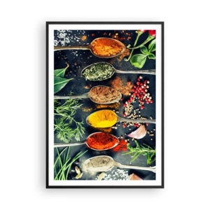 Poster in cornice nera - Magie gastronomiche - 70x100 cm