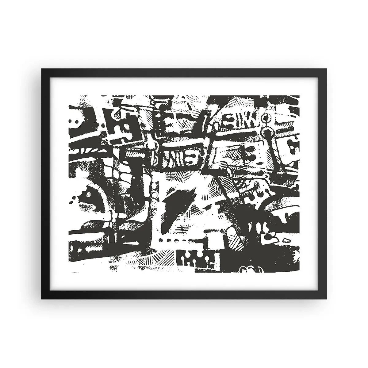 Poster in cornice nera - Ordine o caos? - 50x40 cm