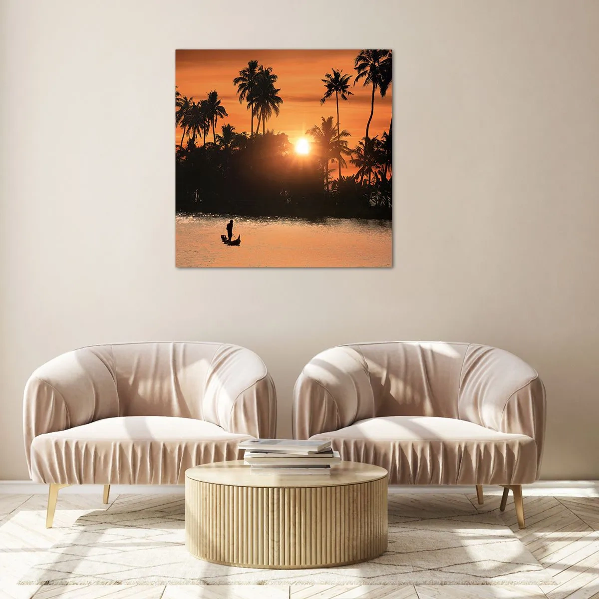 Quadro su vetro - Il tempo del riposo - 70x70 cm