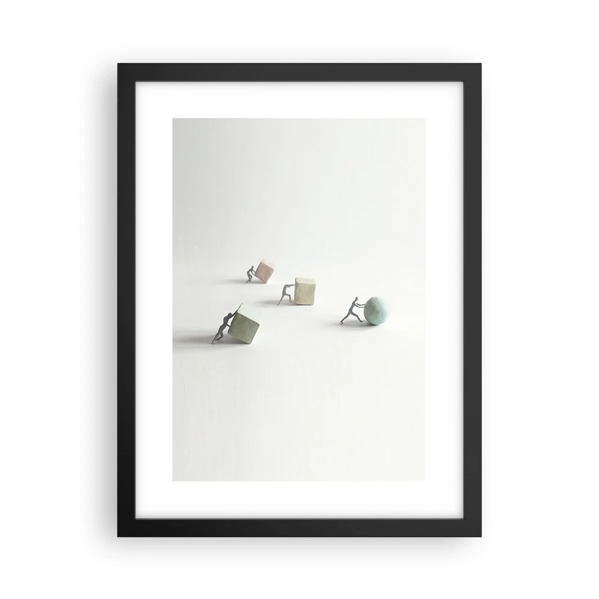 Poster in cornice nera - È la vita - 30x40 cm