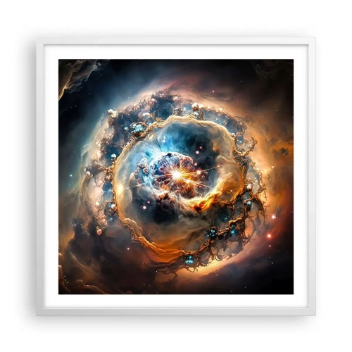 Poster in cornice bianca - L'inizio - 60x60 cm